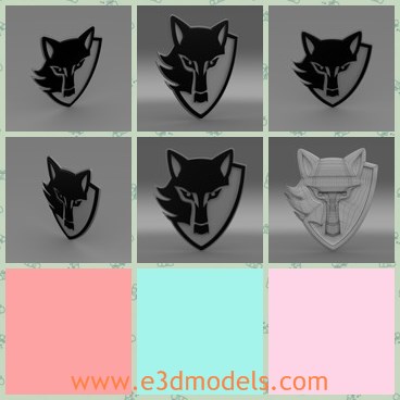 3d model the wolf logo - This is a 3d model of the wolf logo,which is horrible and made with good quality. All sizes are designed in ance with the original.