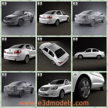 3d model the Xiali in 2012 - This is a 3d model of the Xiali in 2012,qhich was created on real car base. It