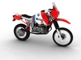 3d model of a BMW motorcycle