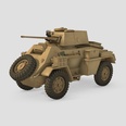 3d model of an armored car