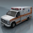 3d model the ambulance