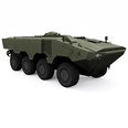 3d model the amphibious vehicle
