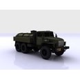 3d model the army truck