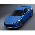 3d model the blue Subaru