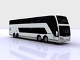 3d model the bus with a long body