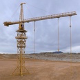 3d model the crane of construction