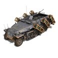 3d model the German tank