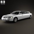 3d model the long Lincoln car