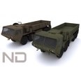 3d model the military truck