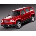 3d model the red Jeep