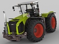 3d model the tractor in the farm