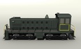 3d model the train with the locomotive