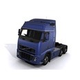 3d model the truck in blue