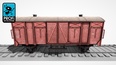 3d model the wagon train