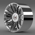3d model the wheel for cadillac