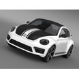 3d model the white beetle car