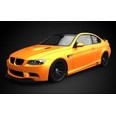 3d model the yellow BMW