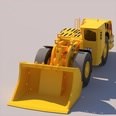 3d model the yellow vehicle