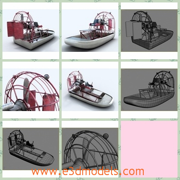 3d model the boat in Florida - This is a 3d model of the boat in Florida,which is the motorboat with modern equipments.