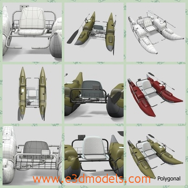 3d model the boat with oars - THis is a 3d model of the boat with oars,whcih is special and rare in real life.The modelis portable and made with fine textures.