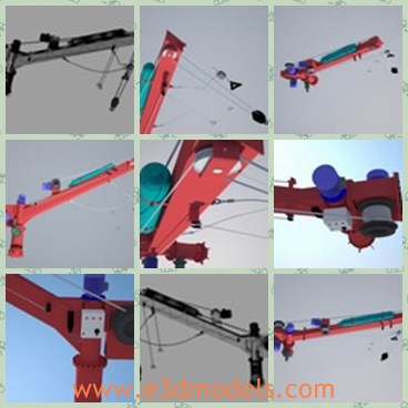 3d model the ship crane - This is a 3d model of the ship crane,which is heavy and made with good quality.
