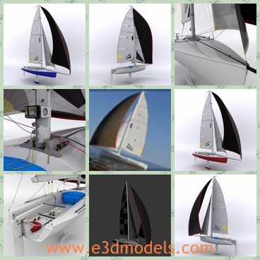 3d model the sports boat - This is a 3d model of the sports boat,which is modern and made with good quality.