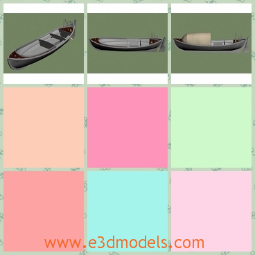 3d model the whale boat - This is a 3d model of the whale boat,which was used on US destroyers and other ships as a lifeboat and ship-to-shore transport. It could carry 22 men with a range of 110 nautical miles .