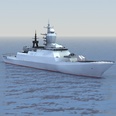 3d model of Steregushchiy navy corvette