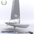 3d model the sport sailboat