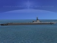 3d model the submarine of USA