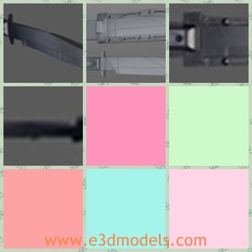3d mode the knife - This is a 3d model of the knife,which is tactical and sharp.The model is made of steel materials.