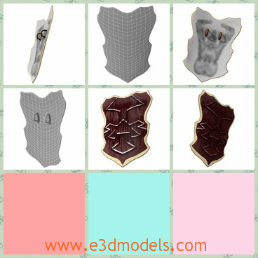 3d model a shield in medieval time - This is a 3d model of a shield in medieval time,which is necessary in any games.The shield is big enough to protect the holder.