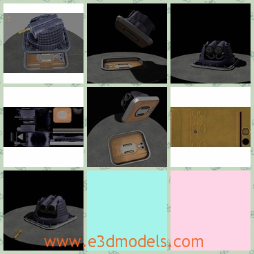 3d model a slug gun - This is a 3d model of the slug gun,which is a secience production.The gun has enough space inside of it.