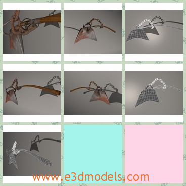3d model the ax in the medieval period - This is a 3d model of the ax in the medieval period,which used to beheading at that time.The model is a kind of weapon and the it is heavy.