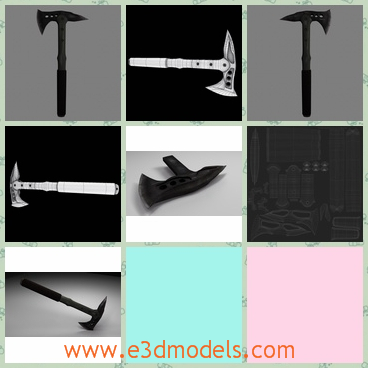3d model the axe as a tool - This is a 3d model of the axe as a tool,which is the hatchet tool used in our daily life.The model can also be used as the weapon sometimes,it is very dangerous.