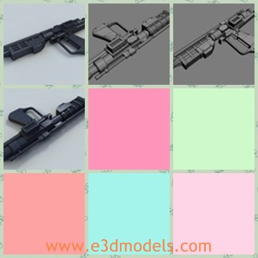 3d model the blaster - This is a 3d model of the blster from Star wars.The model is so powerful and common in the film.