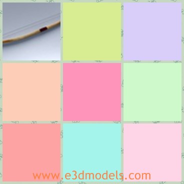 3d model the bow and arrow - This is a 3d model of the bow and arrow,which is the old and common weapon in old China.The model is a longbow and the arrow has a broadhead.