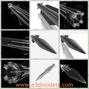 3d model the Chinese missile - This is a 3d model of the Chinese missile,which is the modern rocket created with high quality.The SY-400 is a short range, ground launched ballistic missile SRBM.