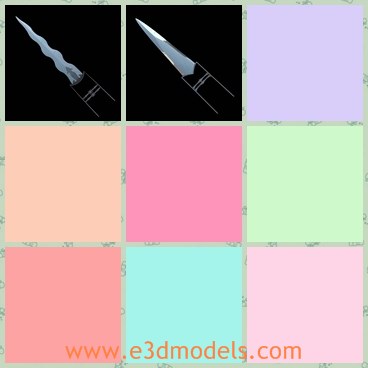 3d model the dagger - This is a 3d model of the dagger,which is sharp and common in India.The model is the common weapon in the life.