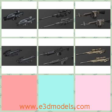 3d model the gun as the weapon - This is a 3d model of the gun as the weapon,which is dangerous and powerful.