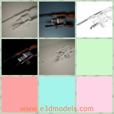 3d model the gun in the ww2 - This is a 3d model of the gun in the WW2,which is the common weapon used by Russian army at that time.