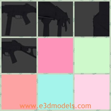 3d model the gun UMP 45 - This is a 3d model of the gun UMP 45,which is the sharp weapon in the army.The gun is long and sharp.