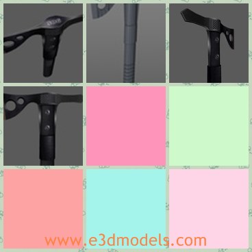 3d model the hatchet - This is a 3d model of the hatchet,which is made of steel materials.The model is common and hard to move by one person.