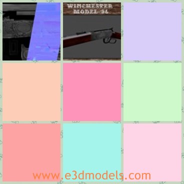 3d model the rifle - This is a 3d model of the rifle,which contains two models, one more detailed for closer view while other one less for mobile or smaller model usage.