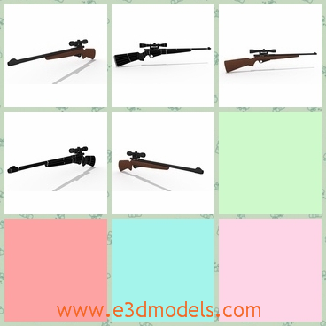 3d model the rifle - This is a 3d model of the rifle,which has a good structure.The model is common in western countries.