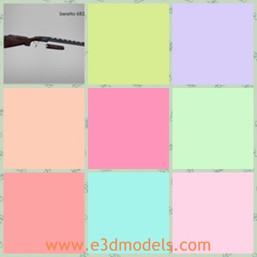 3d model the shotgun - THis is a 3d model of the shotgun,which is the sharp weapon in the army.The model can be used hunting in the woods.