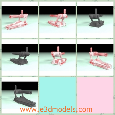 3d model the small turret - This is a 3d model of the small turret,which is the weapon in the military.The model is small but practical.