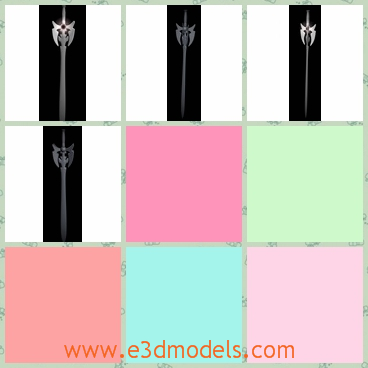 3d model the sword as a weapon - This is a 3d model of the sword as a weapon,which is long and sharp.The sword is the weapon is the ancient times.