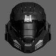 3d model the black helmet